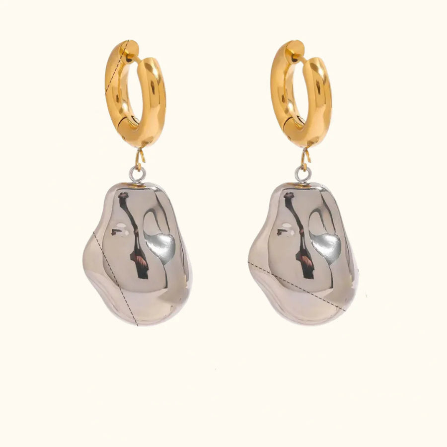 Chic Abstract Teardrop Earrings