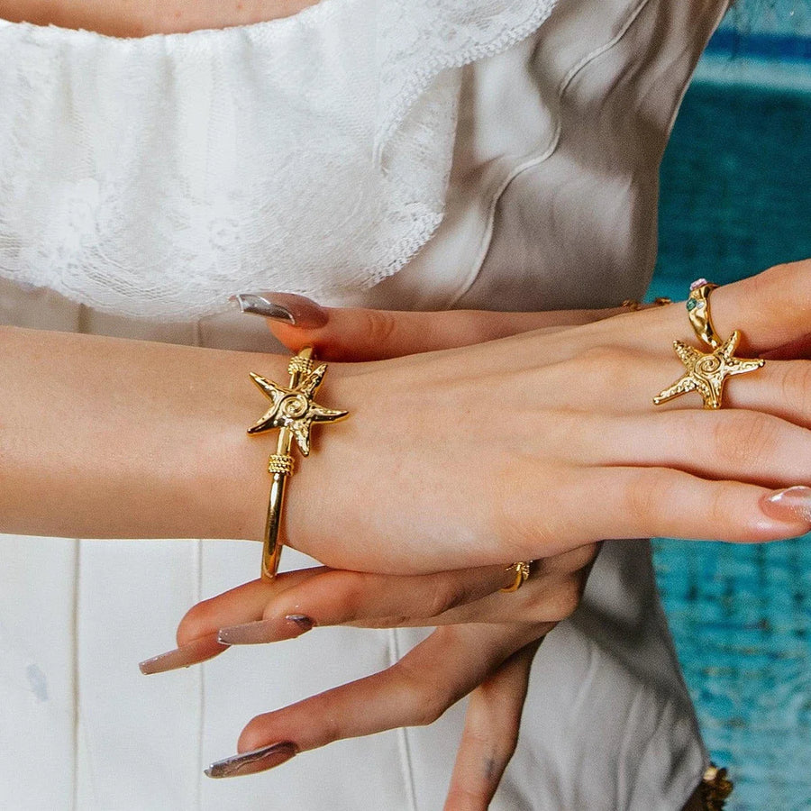 Stellar Starfish Cuff Bracelet