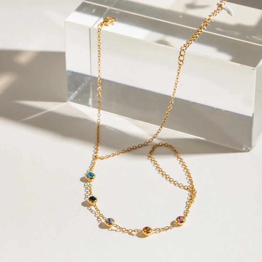 Radiant Gemstone Hand Chain