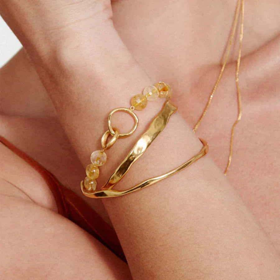 Elegantly Curved Cuff Bracelet