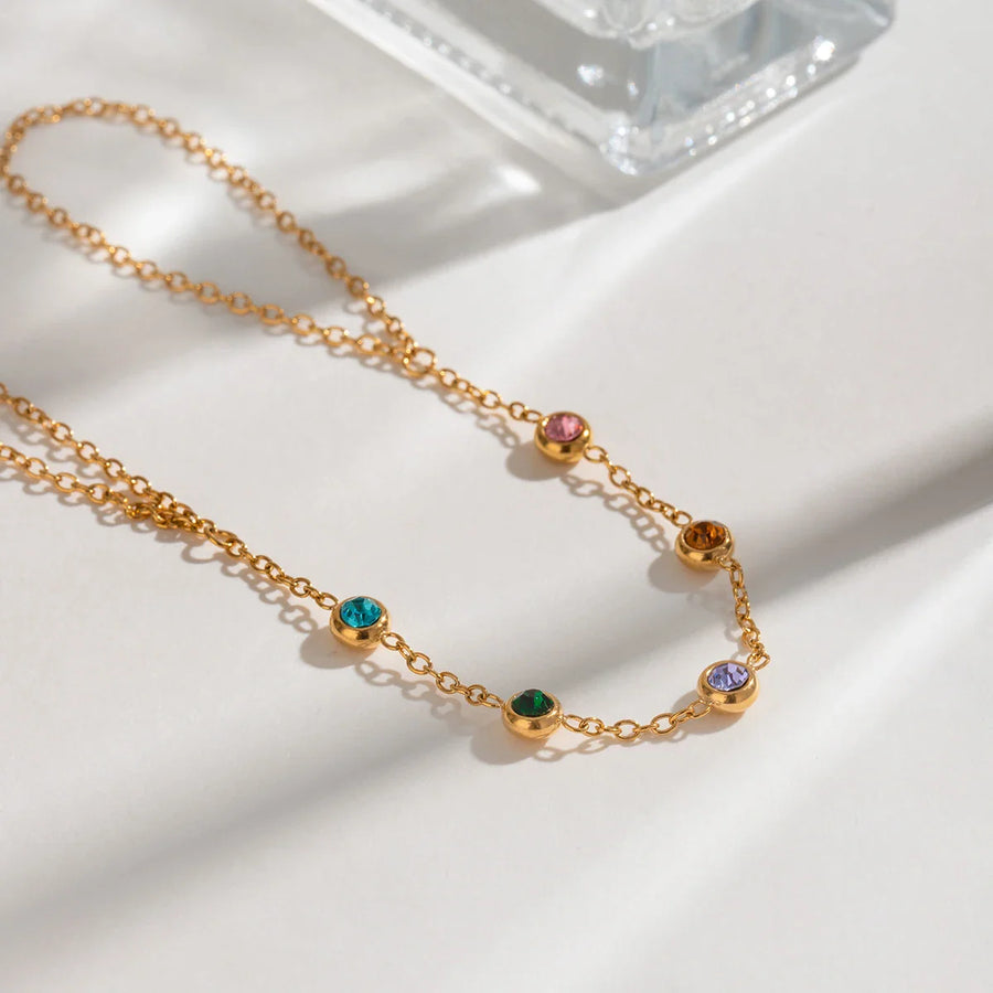 Radiant Gemstone Hand Chain