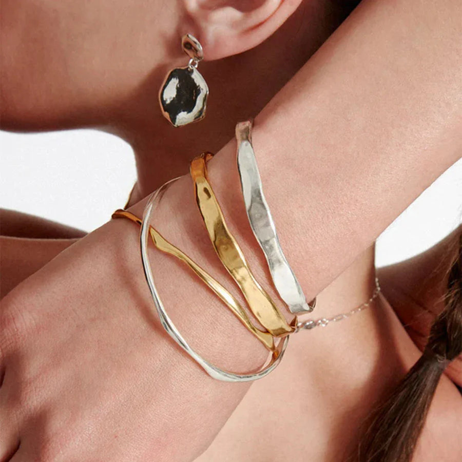 Elegantly Curved Cuff Bracelet