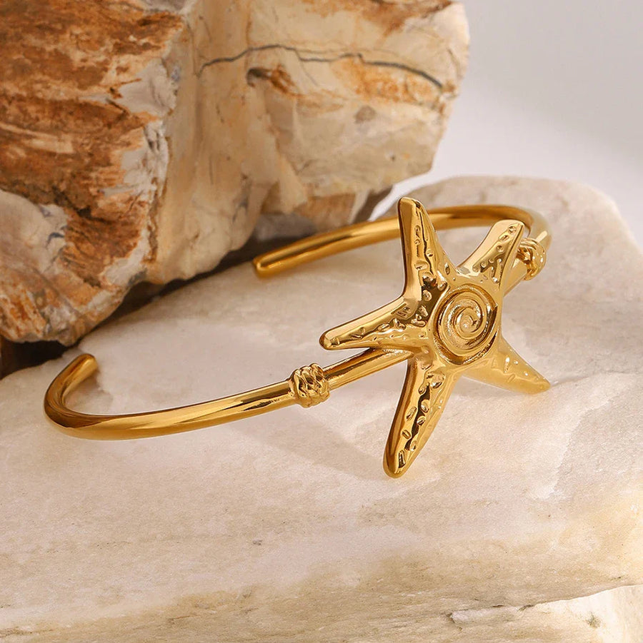 Stellar Starfish Cuff Bracelet