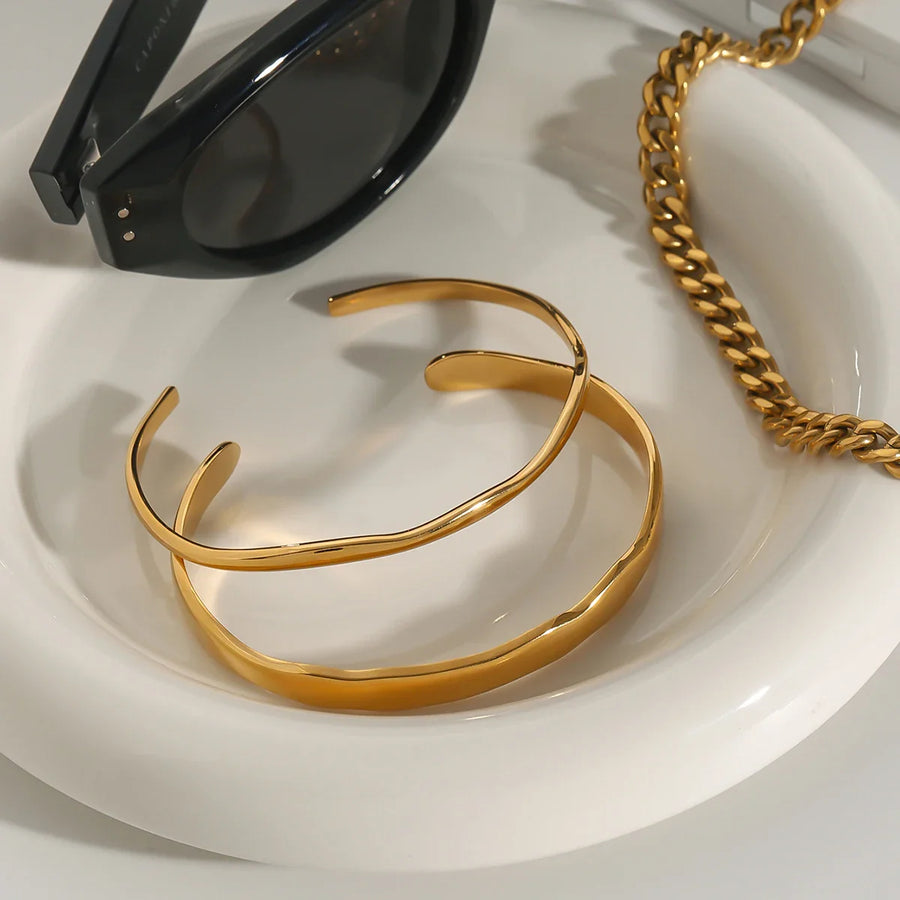 Elegantly Curved Cuff Bracelet
