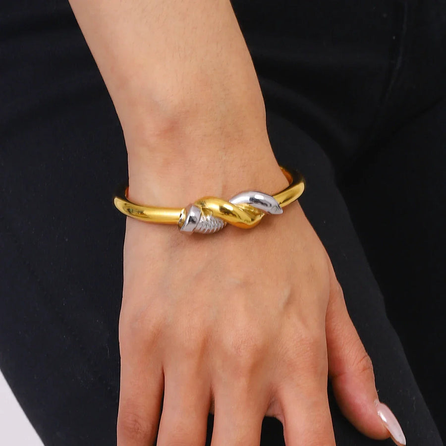 Twisted Elegance Dual Bangle