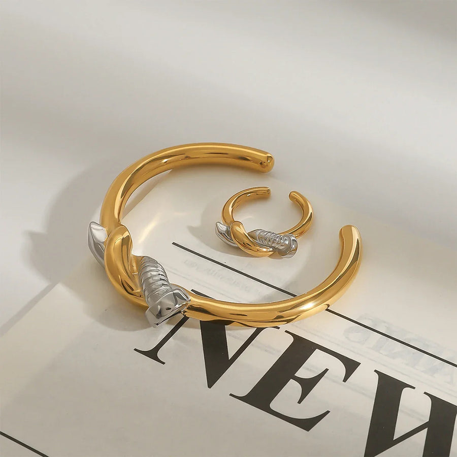 Twisted Elegance Dual Bangle