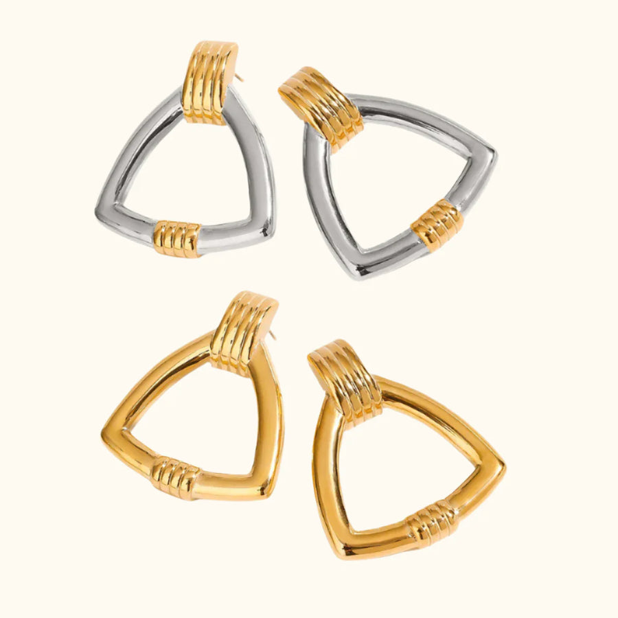 Chic Silver Geometric Elegance