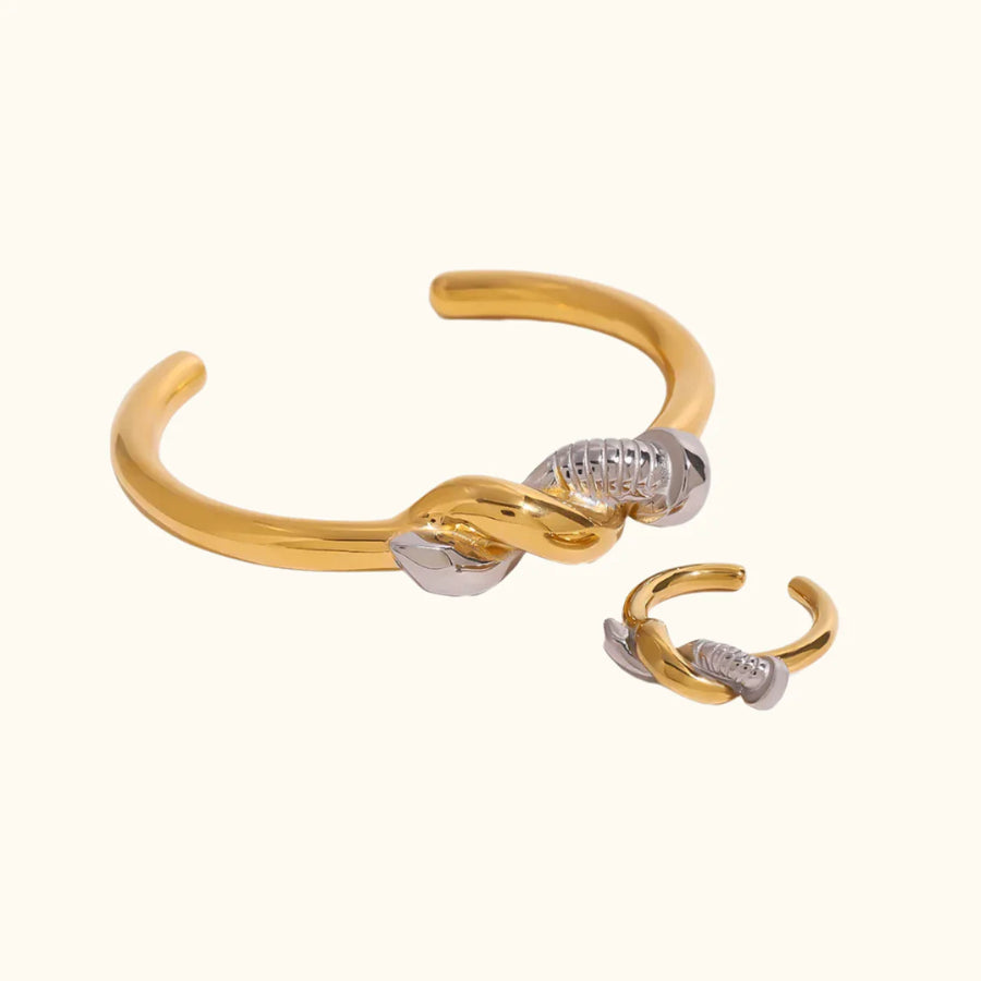 Twisted Elegance Dual Bangle
