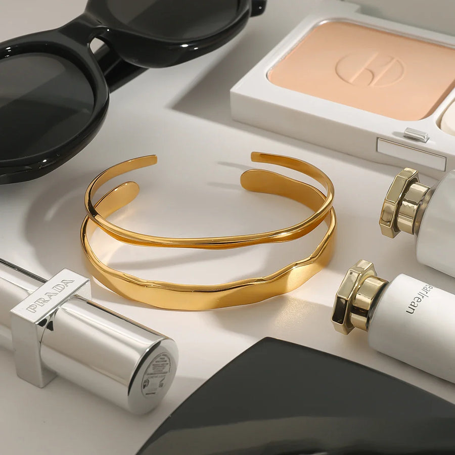 Elegantly Curved Cuff Bracelet